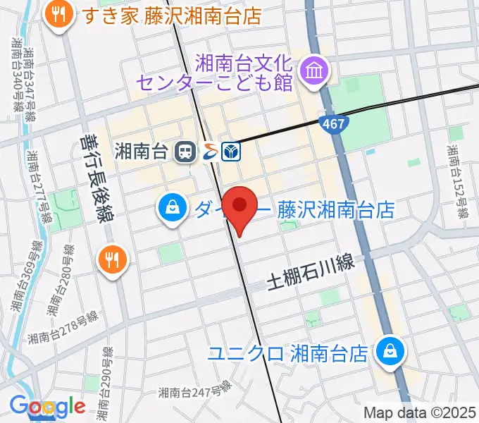 ボーカルスクールDivaluxe湘南台校の地図