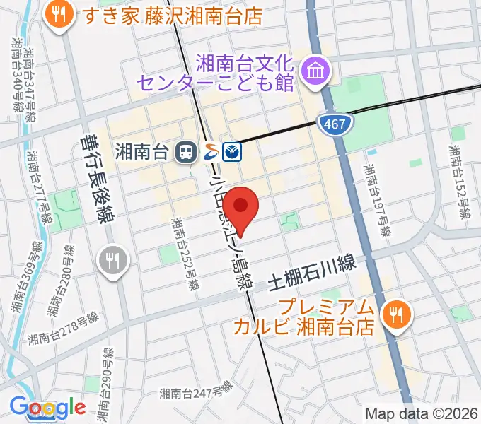 ボーカルスクールDivaluxe湘南台校の地図