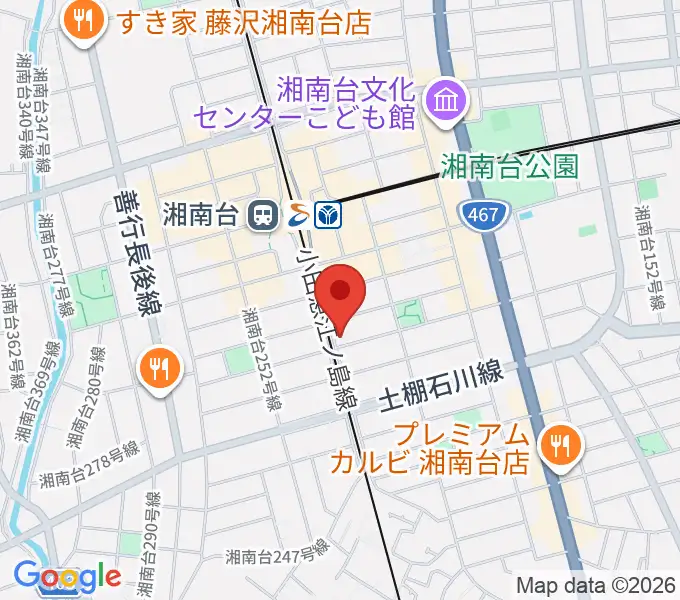 ボーカルスクールDivaluxe湘南台校の地図
