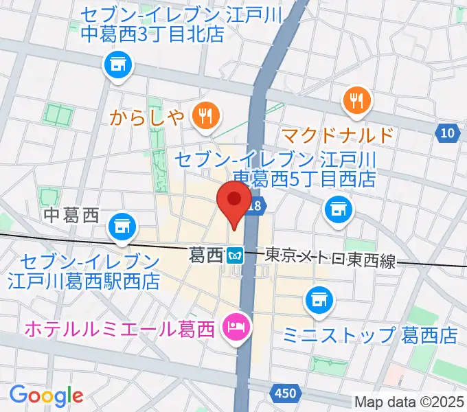 モア東京ボーカル教室 葛西駅校の地図