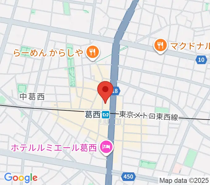 モア東京ボーカル教室 葛西駅校の地図