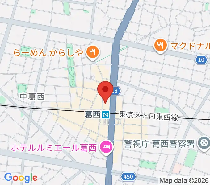 モア東京ボーカル教室 葛西駅校の地図