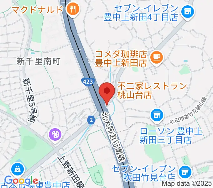 エストレーヤ音楽教室の地図