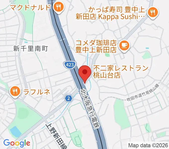 エストレーヤ音楽教室の地図