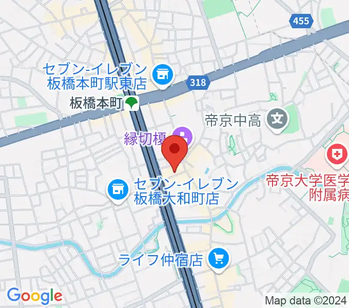 アルス音楽院の地図