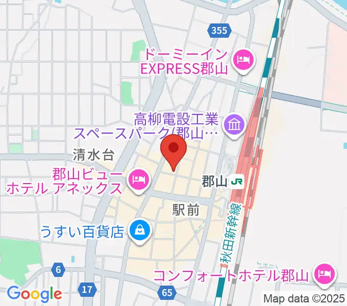 郡山CLUB#9の地図