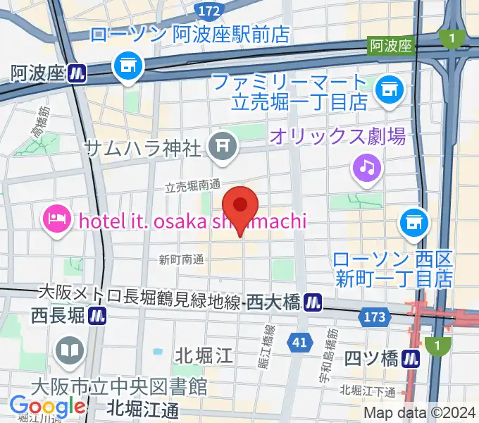 MUSICA VITA音楽教室 新町校の地図