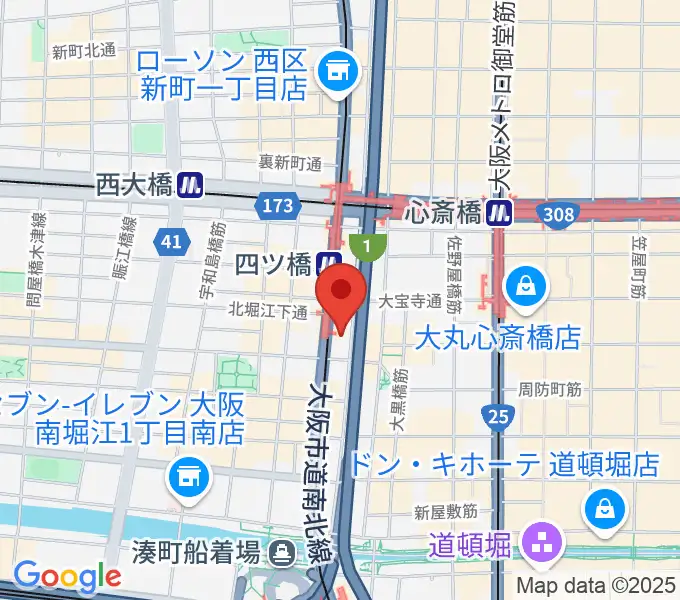 Vocal Space B 大阪四ツ橋校の地図