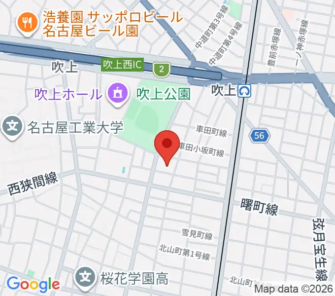 矢橋幸男ボサノヴァ＆クラシックギター教室の地図