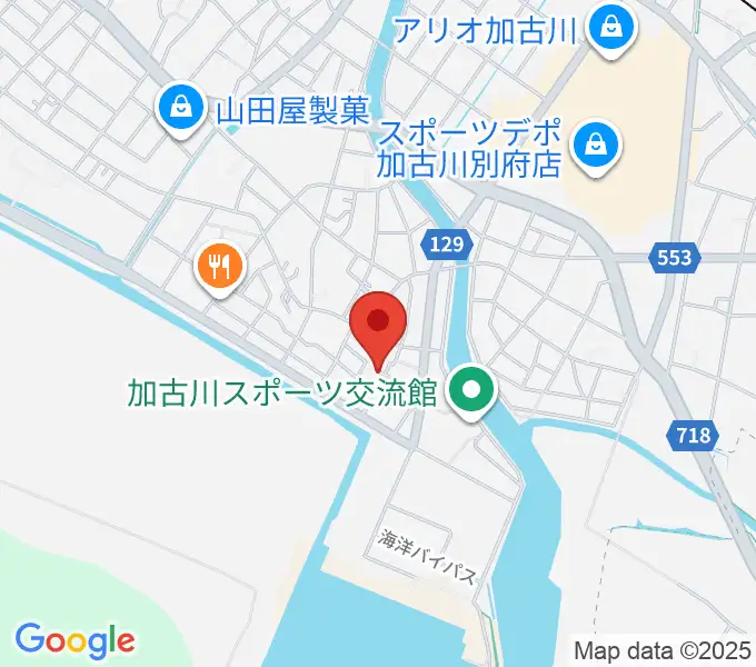 井上昌ギター教室の地図