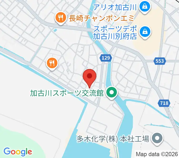 井上昌ギター教室の地図