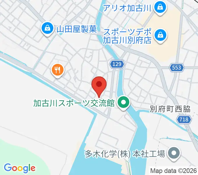 井上昌ギター教室の地図