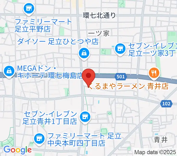 ラブピアノ教室の地図