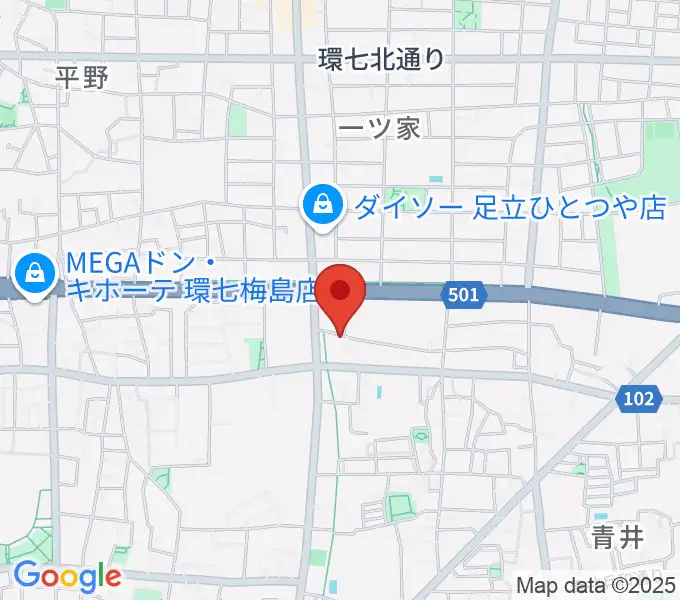 ラブピアノ教室の地図