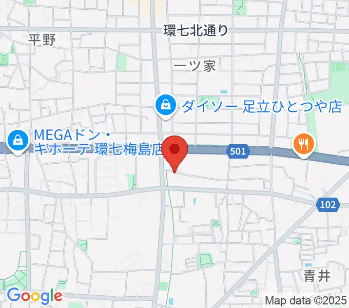 ラブピアノ教室の地図