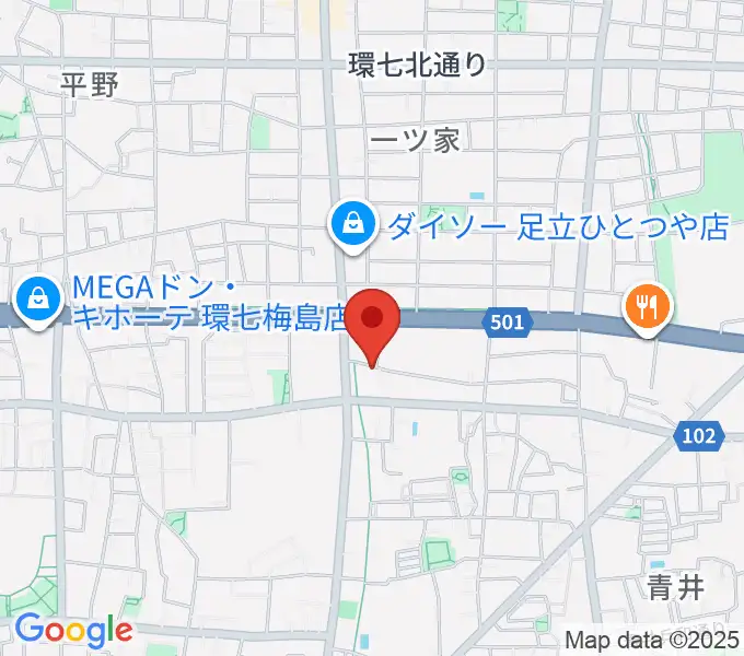 ラブピアノ教室の地図