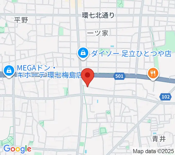 ラブピアノ教室の地図