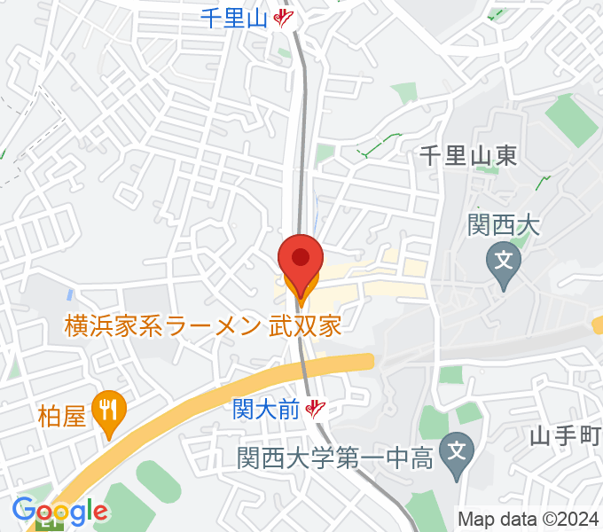 ベースオントップ吹田関大前店の場所