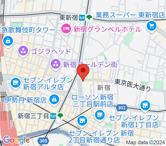 新宿SUNFACEの地図