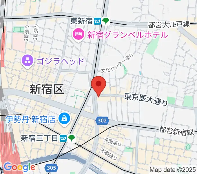 新宿SUNFACEの地図