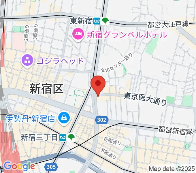 新宿SUNFACEの地図