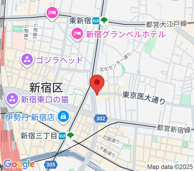 新宿SUNFACEの地図