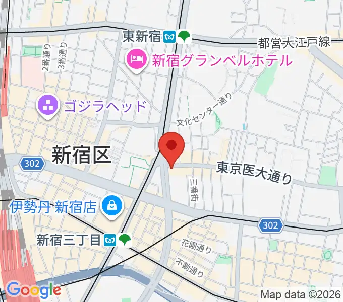新宿SUNFACEの地図