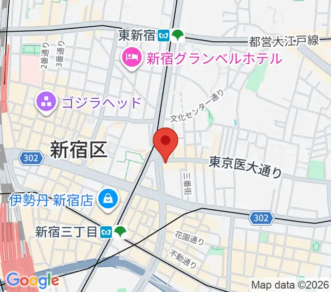 新宿SUNFACEの地図