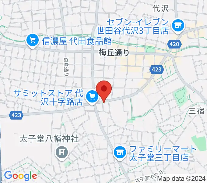 スタジオファミリア三軒茶屋店の地図