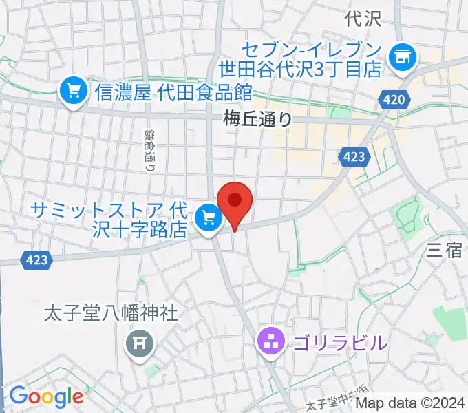 スタジオファミリア三軒茶屋店の地図