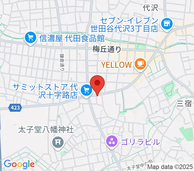 スタジオファミリア三軒茶屋店の地図