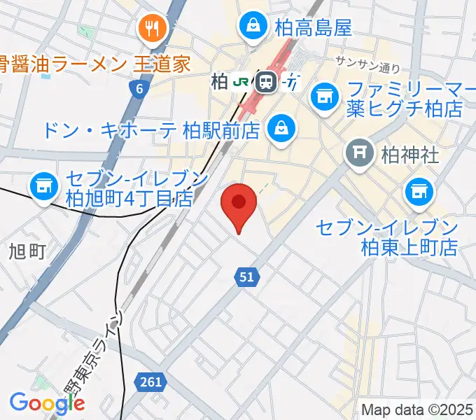 柏616&04の地図