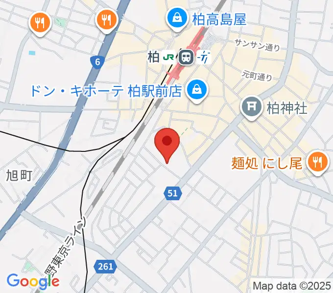 柏616&04の地図