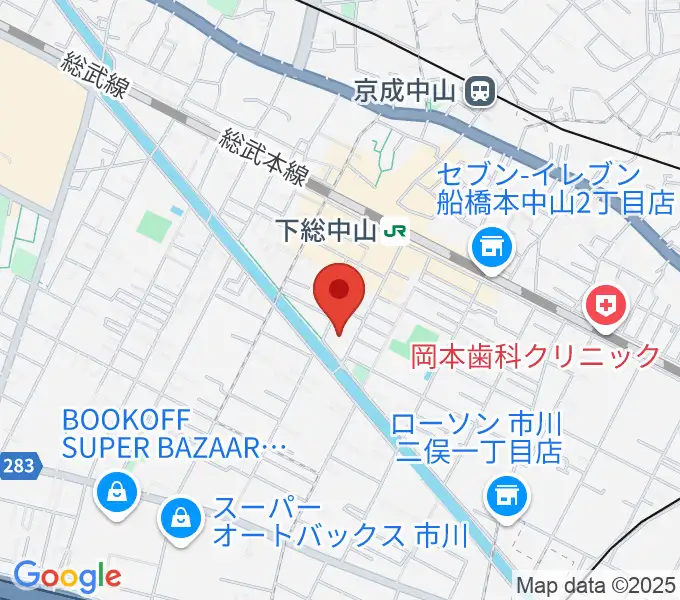 塩屋音楽教室の地図