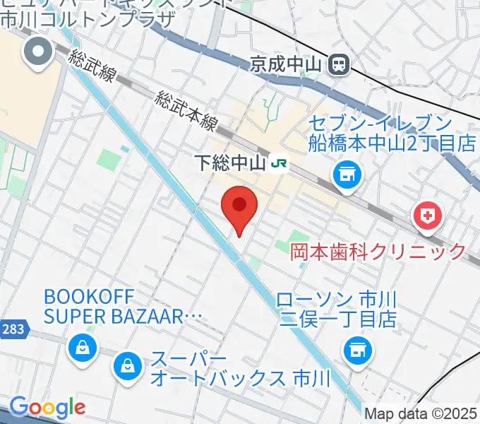 塩屋音楽教室の地図