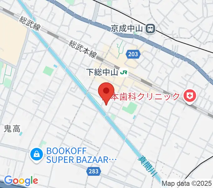 塩屋音楽教室の地図