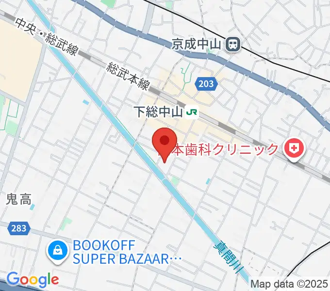 塩屋音楽教室の地図