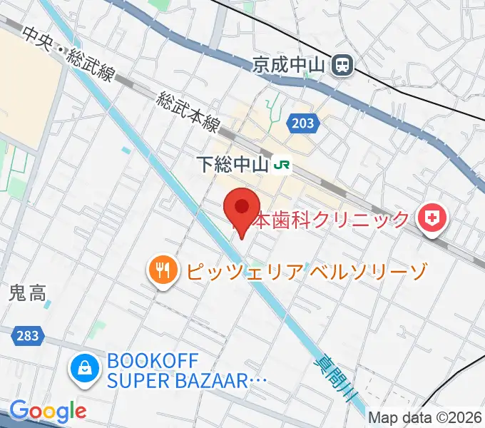 塩屋音楽教室の地図