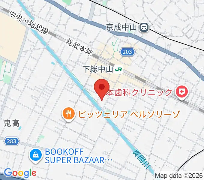 塩屋音楽教室の地図