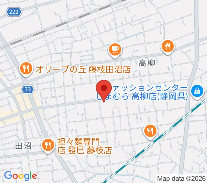 音楽天国 藤枝店の地図