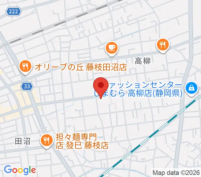 音楽天国 藤枝店の地図