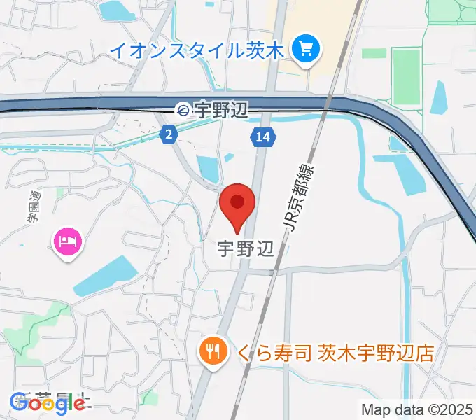 B4 MUSIC SCHOOL 茨木校の地図