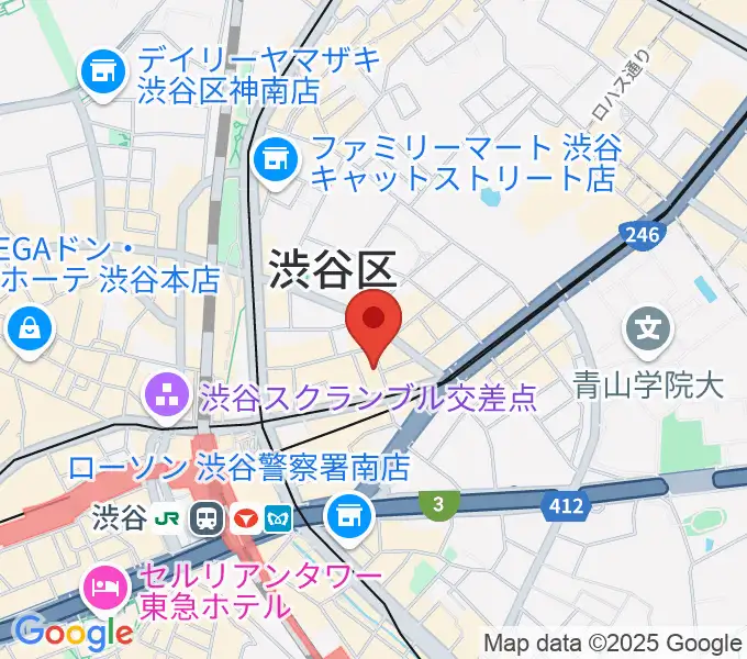 ヴォイスレッスンジャスの地図