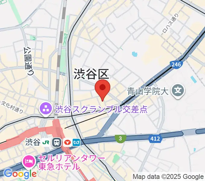 ヴォイスレッスンジャスの地図