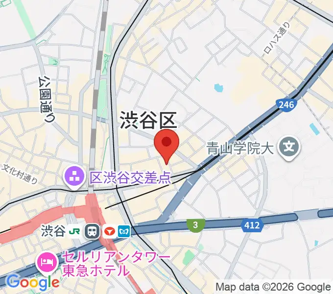 ヴォイスレッスンジャスの地図