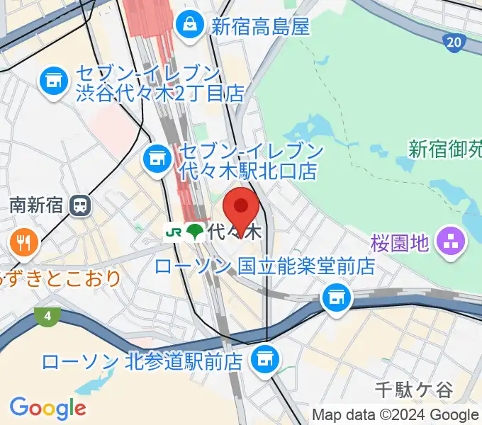 ブレスヴォイストレーニング研究所の地図