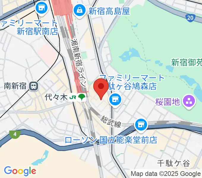 ブレスヴォイストレーニング研究所の地図