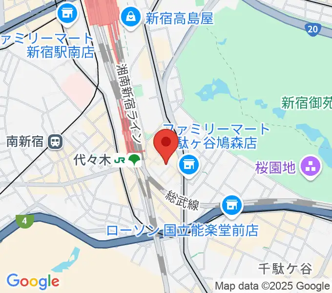 ブレスヴォイストレーニング研究所の地図