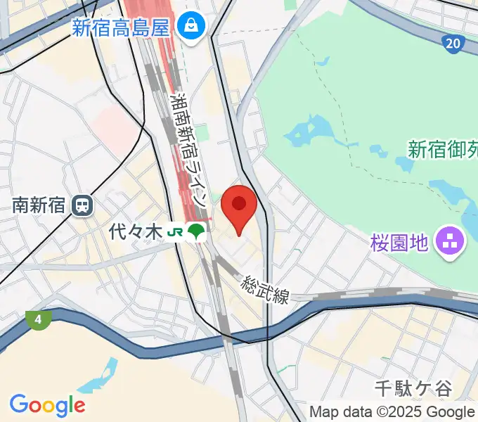 ブレスヴォイストレーニング研究所の地図