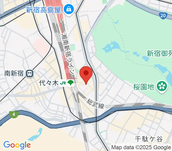 ブレスヴォイストレーニング研究所の地図